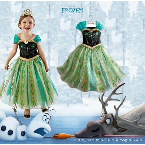 Frozen Anna Princess Dress Girls Dress Costume Dress Skirt
